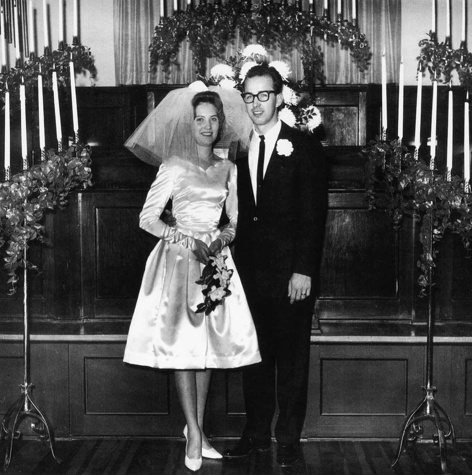 Derl and Marilyn's wedding day