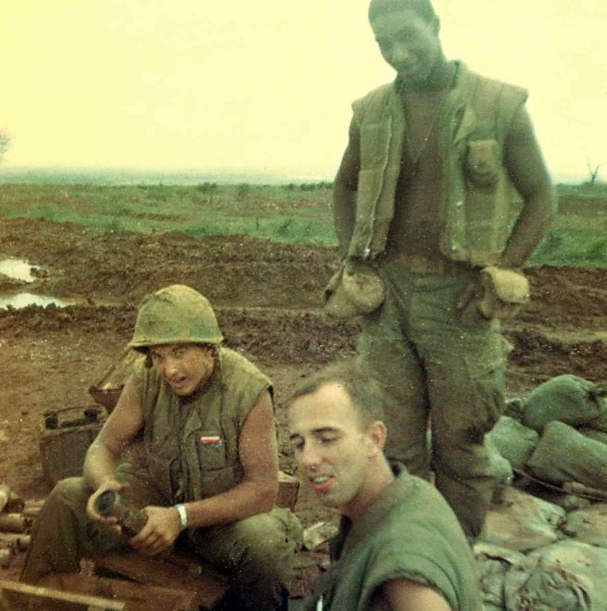 Marines at a mortar position